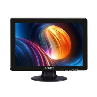 安美特 12吋寬屏電腦螢幕顯示器 液晶安防工業監控螢幕VGA/HDMI/BNC/內建音箱/USB多媒體播放