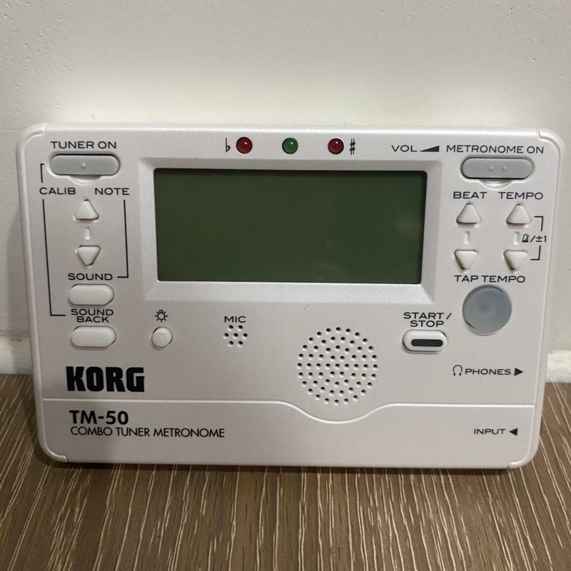［二手］KORG TM-50 全功能冷光調音/節拍器（白色）