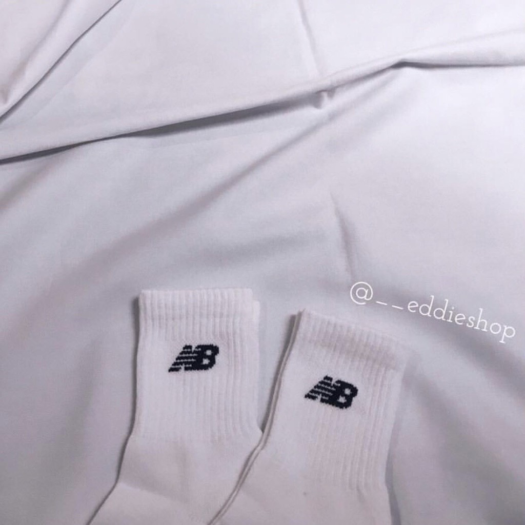 現貨 NEW BALANCE Socks NB 黑色 白色 黑 白 襪子 襪 中筒襪 百搭 男女可穿 長度到腳踝