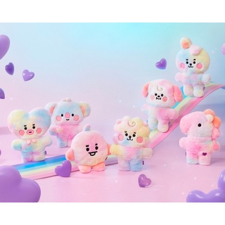 正版BT21 TATA RJ CHIMMY CHOOKY KOYA MANG 絨毛玩偶娃娃RAINBOW系列娃娃絨毛玩偶
