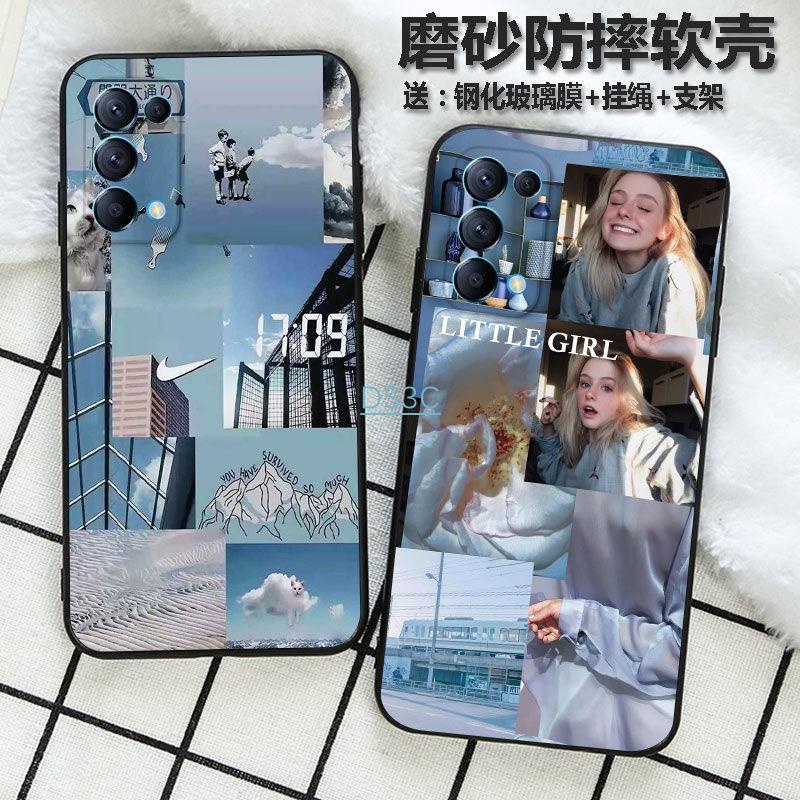 💕台灣新貨直發🔥OPPO Reno5 Pro手機殼卡通動漫OPPO Reno5防摔潮男女全包鏡頭軟套