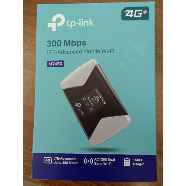 tplink m7450 4G+ 無線網路分享器 附發票保固 4g sim網卡wifi分享器