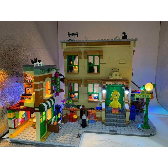 ［想樂］『LED燈組(只有燈，不含樂高積木)』樂高燈組 Lego Light 21324 芝麻街123 (預購,店面預購價$1200)