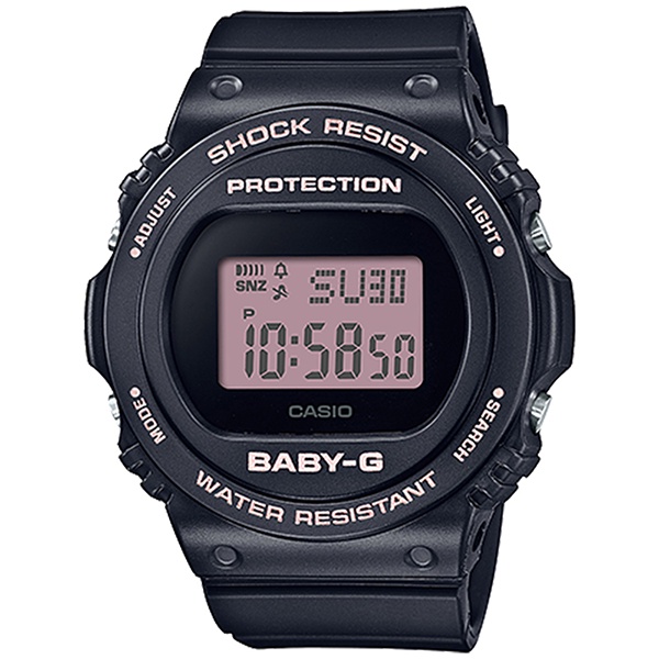 【CASIO】卡西歐 Baby-G 個性時尚電子手錶 BGD-570-1B 台灣卡西歐保固一年