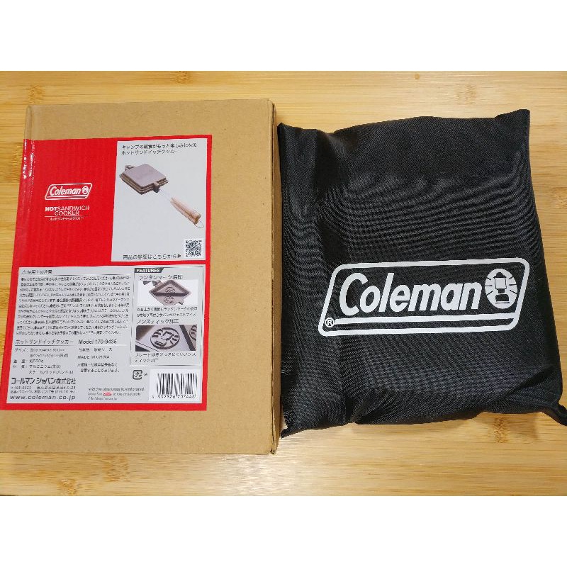 現貨-日本 Coleman CM-9435 雙面烤熱壓吐司 附收納袋 三明治烤盤 露營 烤具 烤麵包夾