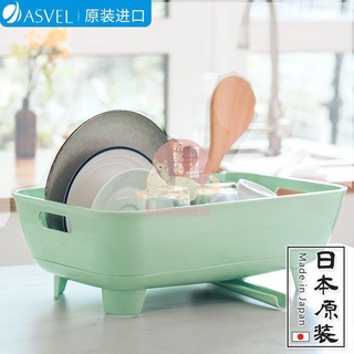 【今日推薦】日本進口ASVEL廚房碗架瀝水架放碗碟收納架 碗筷濾水架水池置物架