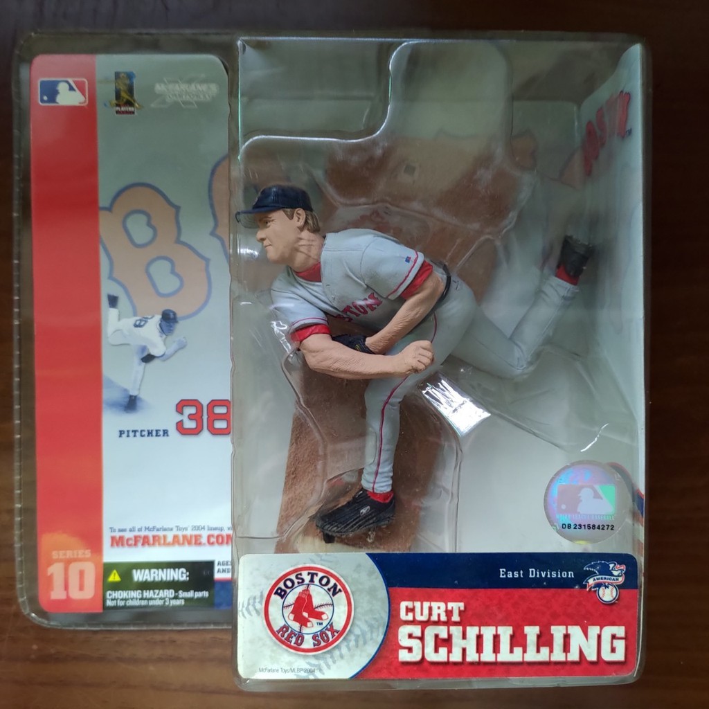 麥法蘭 Mcfarlane MLB 10 美國職棒大聯盟 Curt Schilling 波士頓紅襪隊 變體版公仔