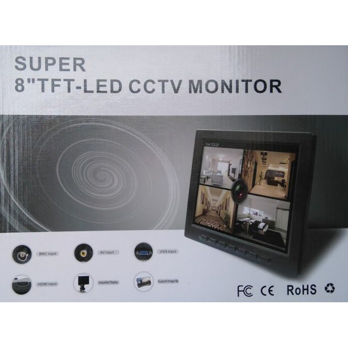 【小琪的店】8吋液晶螢幕 4:3液晶螢幕1024*768 可當電腦螢幕 具HDMI/VGA/BNC/AV輸入