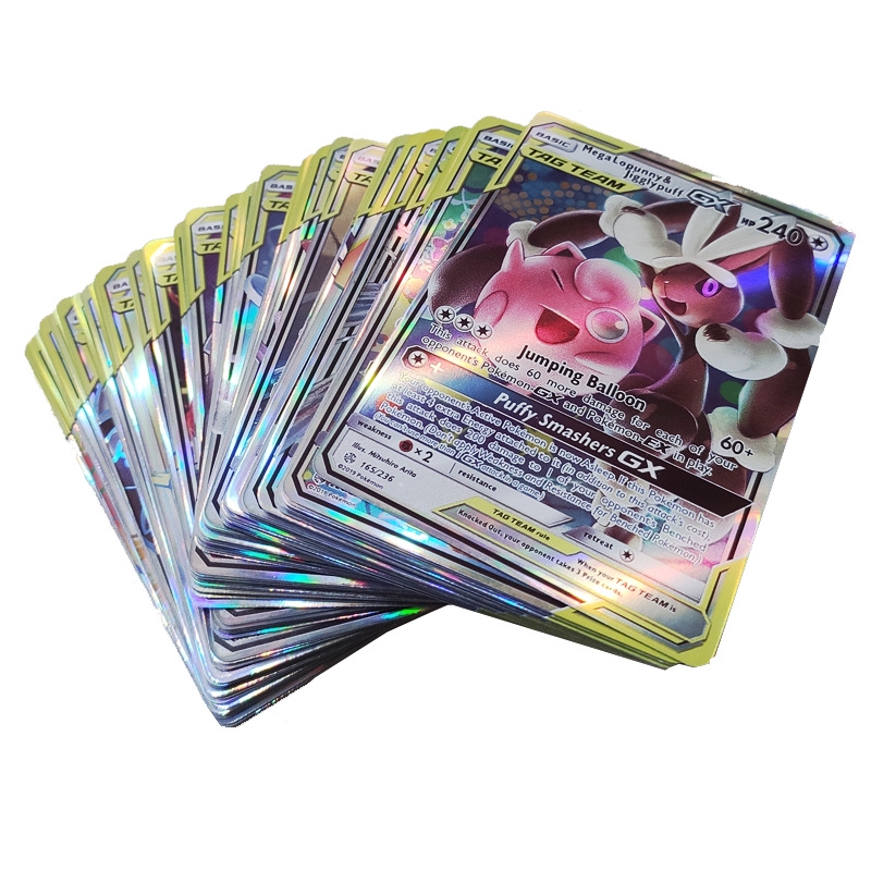 精靈實可夢卡片英文版pokemon卡牌全閃卡金卡tag卡 蝦皮購物