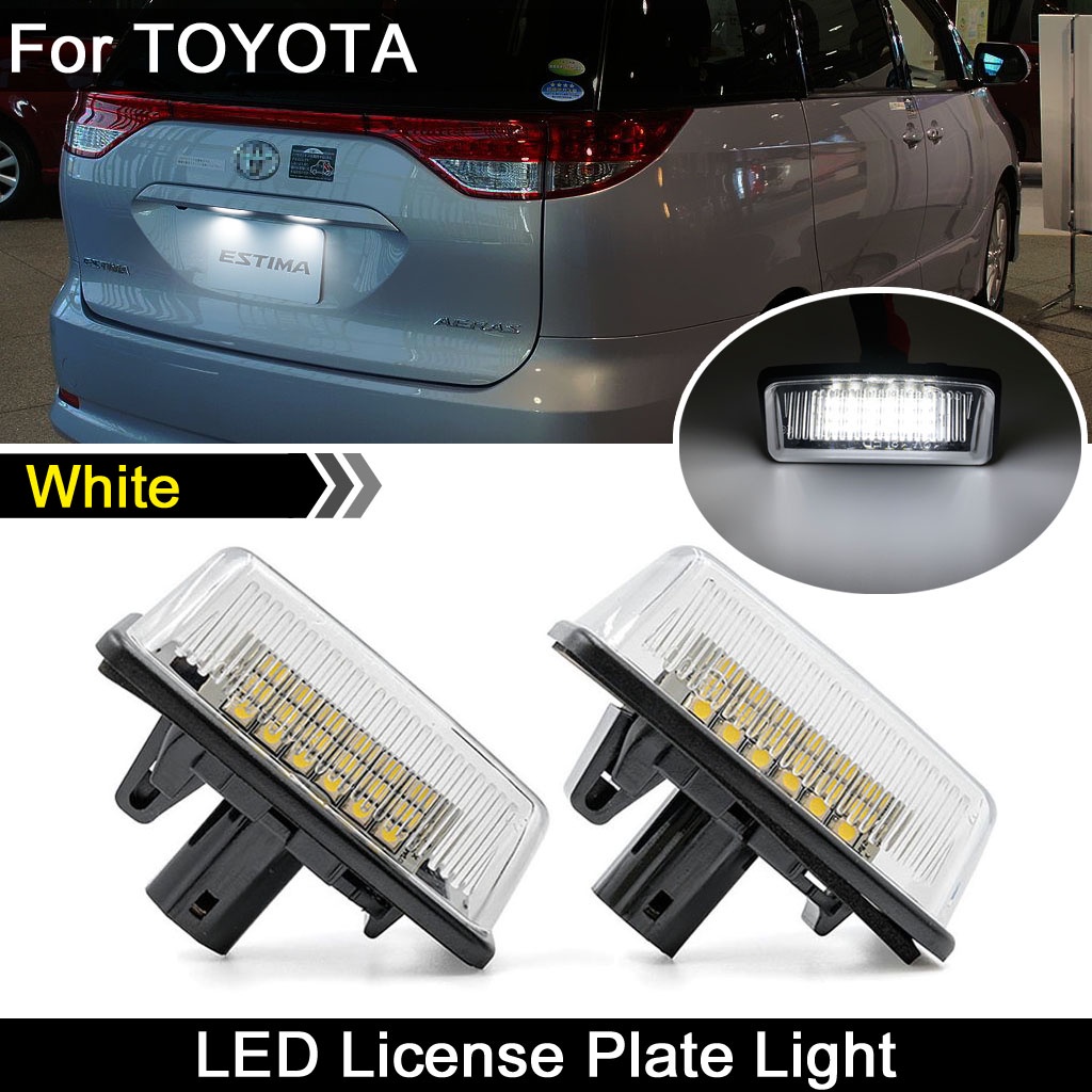 2 件 牌照燈 車牌燈 LED 適用於豐田 Toyota  Altis 9代 wish 1代 1.5代 previa