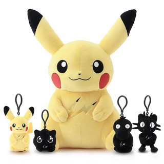 全新限量藤原浩聯名Fragment Pokemon黑魂黑色黃色版本皮卡丘夢幻伊布可達鴨胖丁喵喵毛玩偶公仔地毯抱枕手機殼