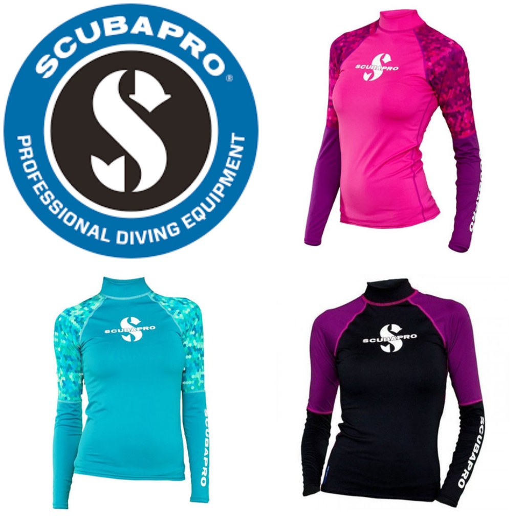 Scubapro UPF50 女款防磨衣/防曬衣/水母衣 LONG SLEEVE RASH GUARD 潛水 浮潛 衝浪