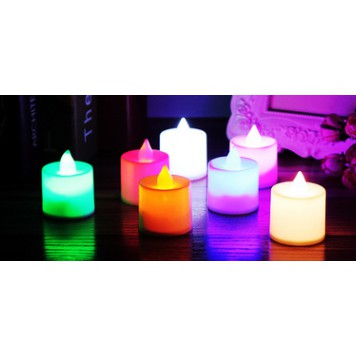 LED 蠟燭 電子蠟燭 造型燈 裝飾燈 七彩/紅/籃/綠/黃/白/粉可選