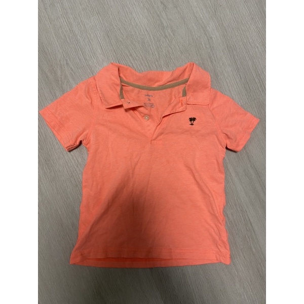 螢光橘色短袖上衣—3t