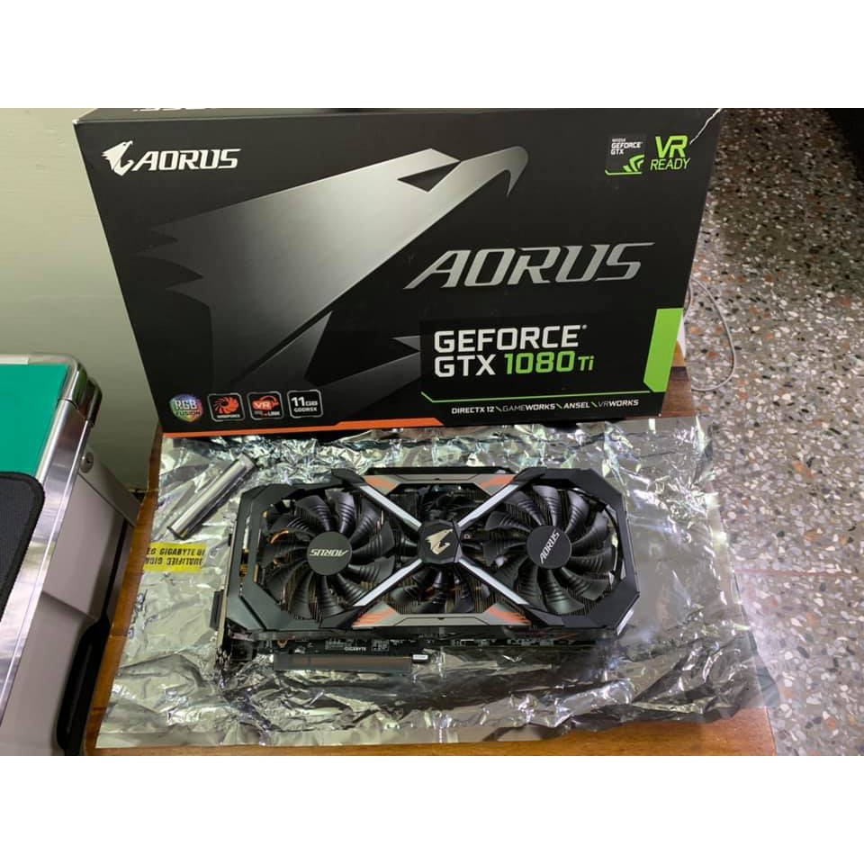 AORUS (技嘉)GTX 1080 Ti 11G-神鷹-完整盒裝-買一送一(顯卡千斤頂)-原廠保固至2023/2/1