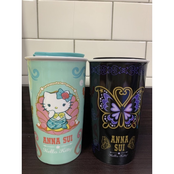 現貨‼️7-11 Anna Sui &amp; Hello Kitty 雙層陶瓷馬克杯 ❤️