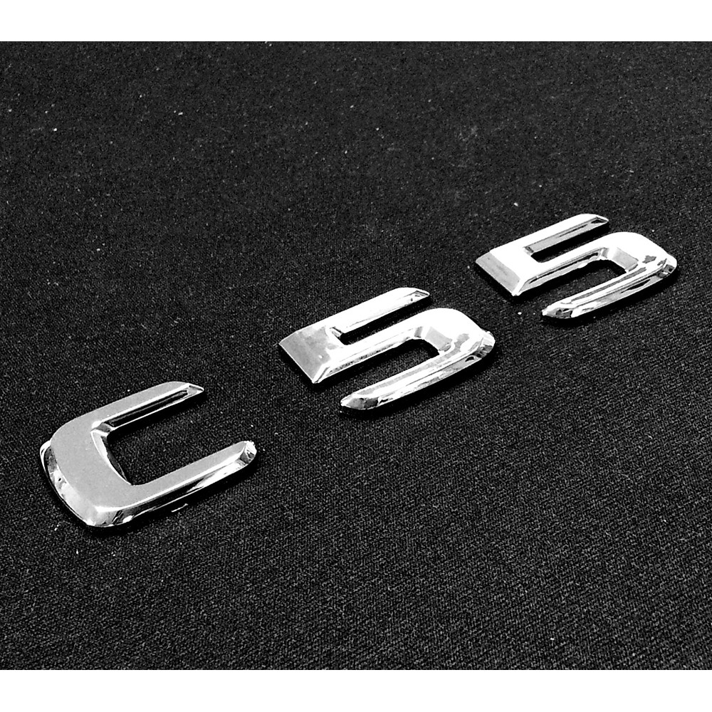 圓夢工廠 賓士 Benz W204 C204 S204 C55 後車箱板金鍍鉻字貼 改裝字標 同原廠款式