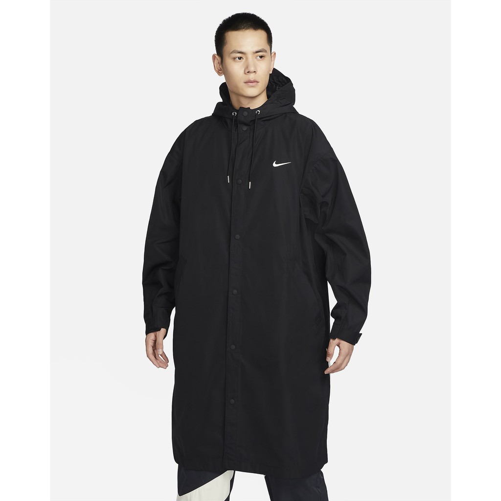 NIKE 風衣外套 AS M NK SWOOSH WVN PARKA 男 黑白 FD2870010 現貨 廠商直送