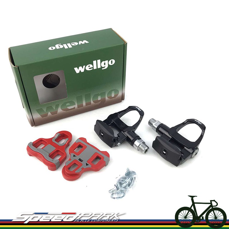 『速度公園』WELLGO 維格 LOOK Keo 系統跑車踏板 R096B『黑色』快拆式 卡踏 卡式踏板 自行車踏板