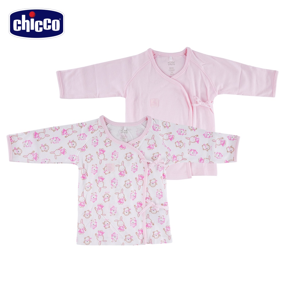 chicco-印花肚衣二入(藍/粉) 義大利童裝 童裝推薦 新生兒內著