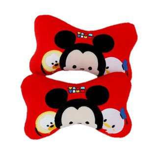 [現貨]卡通汽車頭枕 毛絨卡通頸枕 米奇 迪士尼Tsum Tsum 抱枕午安枕辦公室車枕收藏擺設生日交換禮物