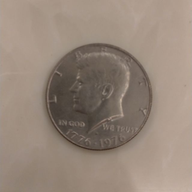 美國甘迺迪總統 half dollar 大硬幣 1776-1976 獨立紀念日200週年紀念幣 只有一個 馬上可出貨