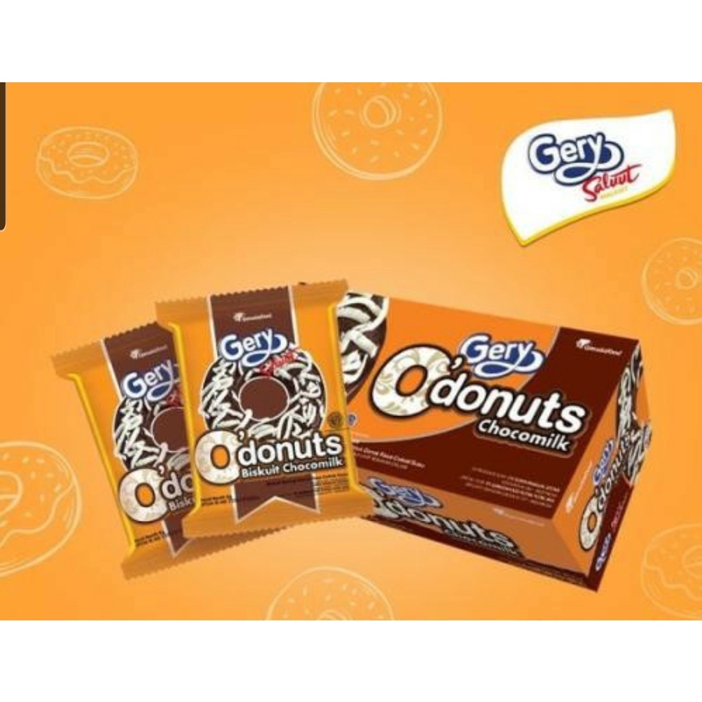 GERY SALUUT O'DONUTS CHOCOMILK 牛奶可可風味甜甜圈造型餅乾
