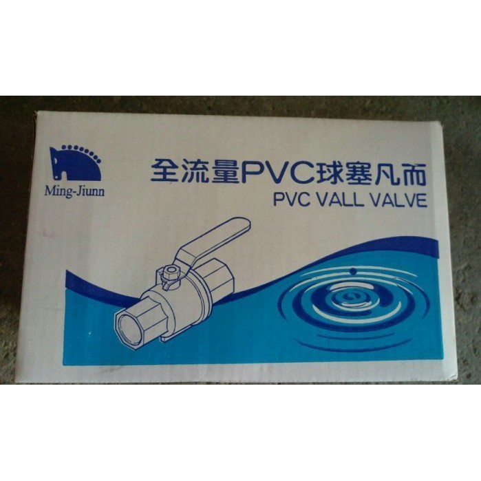 不鏽鋼把手6"(6英吋) PVC球塞凡而 止水閥 PVC水管開關_粗俗俗五金大賣場