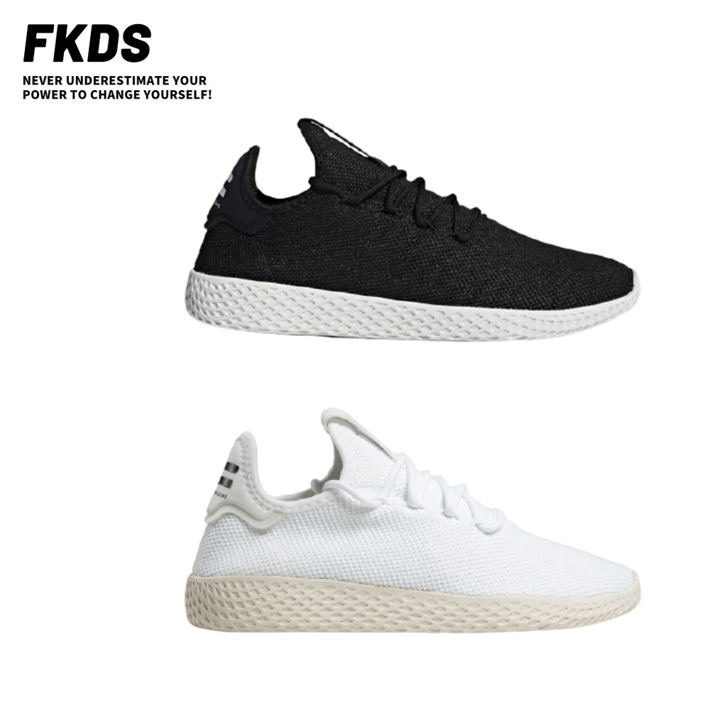 Adidas PW TENNIS HU 愛迪達三葉草系列菲董黑白全白運動慢跑鞋AQ1056 B41792 | 蝦皮購物