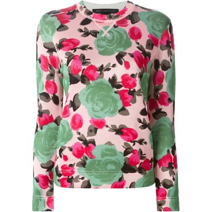 全新真品~~Marc by Marc Jacobs Jerrie Rose Printed Sweatshirt (S)