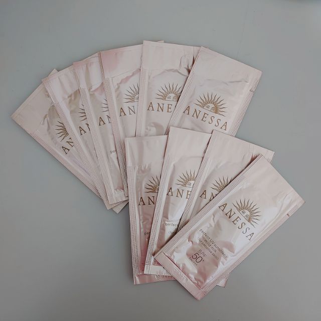 Shiseido Anessa 資生堂 安耐曬 10包合售$150 金鑽高效敏感肌防曬露40ml 試用包 小樣 旅行組