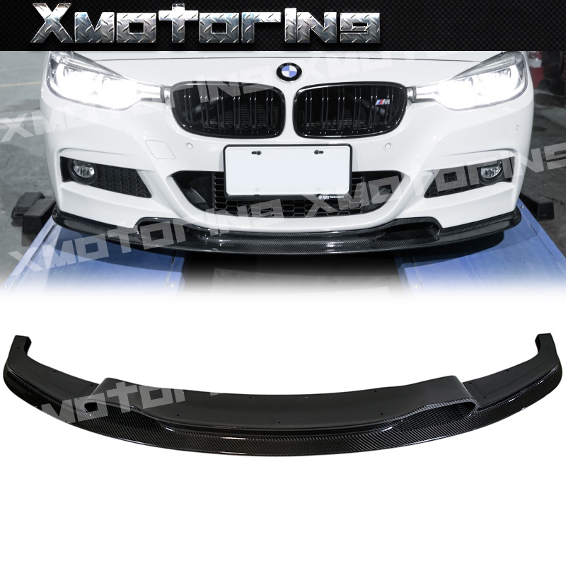 XM碳纖維精品 BMW 12-15 F30 F31 VR款 前下巴 碳纖維 3系 M-Sport版原廠保桿用 外銷品