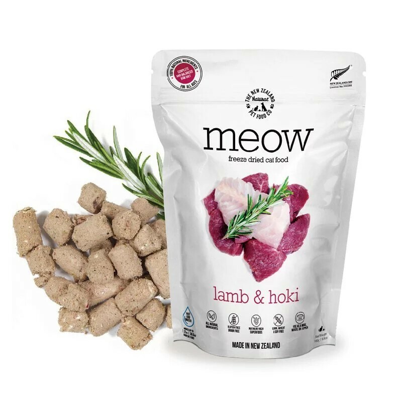 ⧔趴趴狗寵物精品⧕ 紐西蘭NZ Natural meow貓咪冷凍乾燥生食餐 羊肉+鱈魚