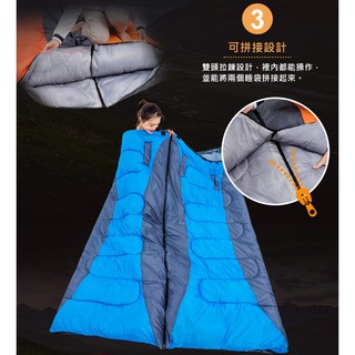 【VENCEDOR】露營 登山 旅行睡袋 可伸手加厚睡袋 超輕睡袋 信封式帶帽成人睡袋 戶外露營睡袋 現貨 499元免運 #6