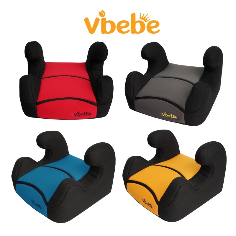 vibebe 汽車安全座椅（增高墊）-黃/紅/灰（保固一年電子發票）