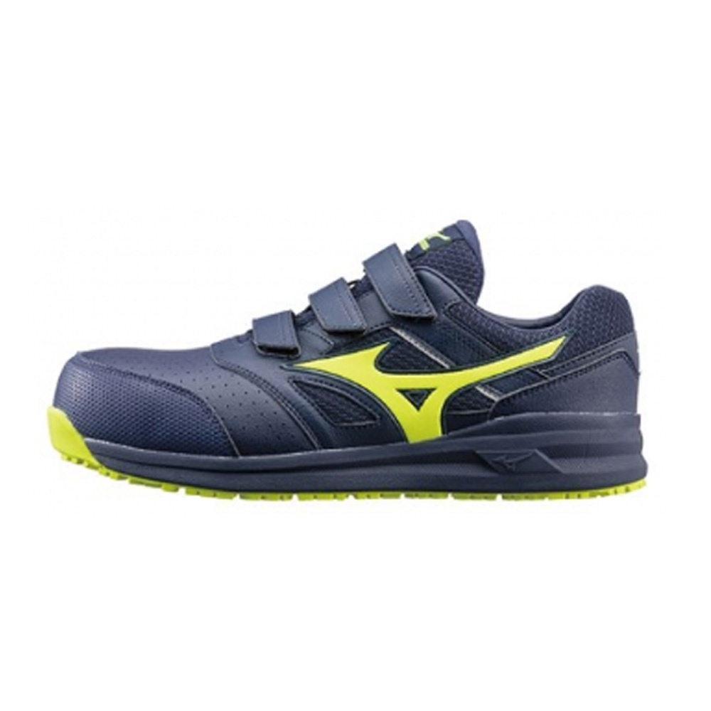 MIZUNO 休閒鞋 運動鞋 防護鞋 男鞋 女鞋 中性款 F1GA213514 深藍 萊姆色