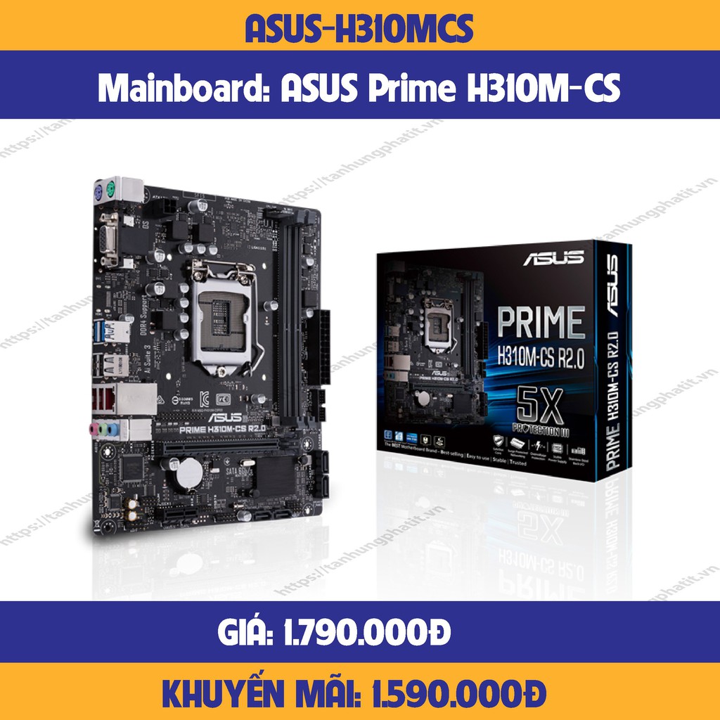 主板主板華碩 PRIME H310M-CS- 100% 正品全新