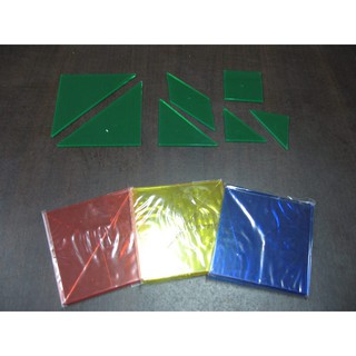 【愛玩耍玩具屋】USL遊思樂 七巧板(透明,4色,28pcs) / 袋