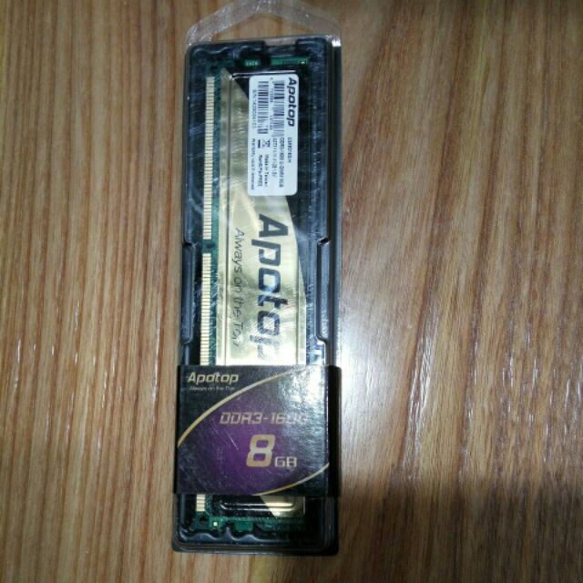 【現貨】Apotop 8GB DDR3-1600 桌上型記憶體/散熱片版本(8G) 終身保固