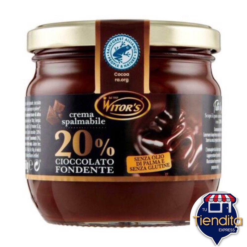 現貨 義大利Witors黑巧克力醬 la fondente 360 g chocolate
