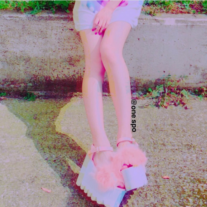 日本one Spo厚底毛毛鞋 109購入 蝦皮購物