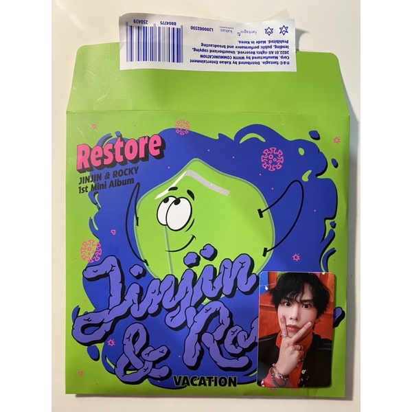 JINJIN &amp; ROCKY(Astro)  第一張迷你專輯「Restore」(韓國進口VACATION版)
