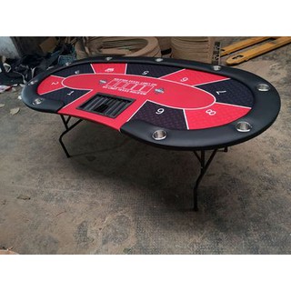 撲克桌-德州撲克碗豆型不可摺疊收納桌 簡易 方便 實用 POKER TABLE