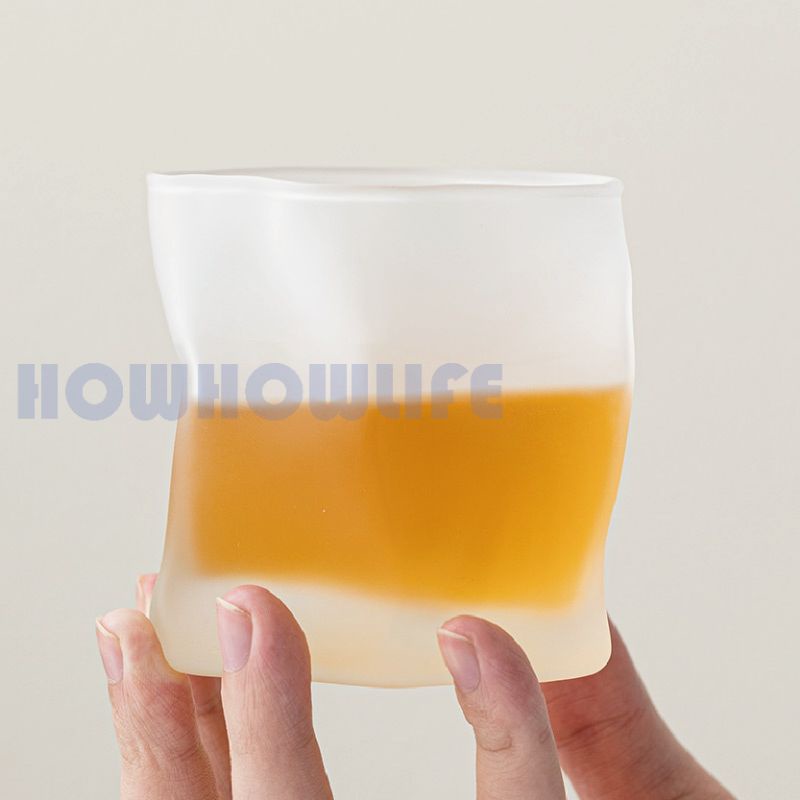 【24小時出貨】扭紋造型玻璃杯/酒杯/威士忌/牛奶果汁水杯/冰球適用/質感厚實玻璃杯/梅酒柚子酒杯/擺拍配件