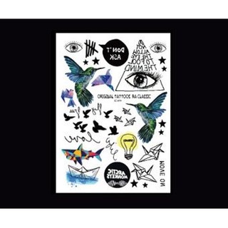 魔幻森林系列飛鳥HB-00【WAWA TATTOO】防水紋身貼紙微刺青貼紙