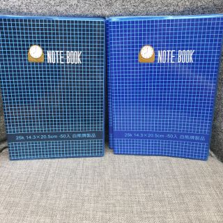 筆記本記事本 全新堅固防水書套筆記本公務辦公室文具 白熊牌 藍色筆記本