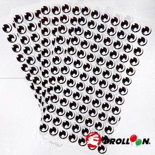 【大倫氣球】2cm 水汪汪大眼睛 貼紙 Eyes Stickers 共4張貼紙(不含氣球) 氣球貼紙 (260、360)