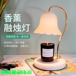 香薰融蠟燈❤浪漫歐式大理石融燭燈❤室內檯燈❤香薰蠟燭調光燈❤融燭燈