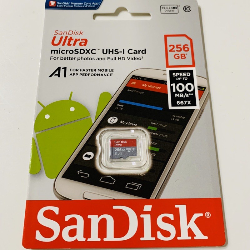 降價出清SanDisk Micro SD256GB記憶卡 台灣公司貨 Ultra  Micro SD