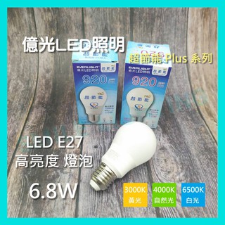 保固三年含稅億光 LED 3.5W 6.8W 8.8W 11.8W E27 超節能 Plus 燈泡 球泡 節能標章 #1